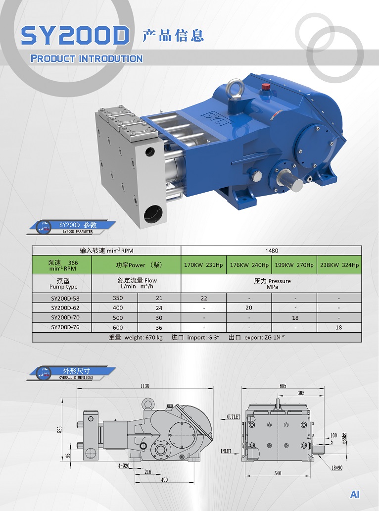 SY200D高壓泵